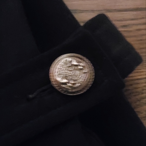 Women's Black Trench Coat Size 6 - Picture 2 of 5